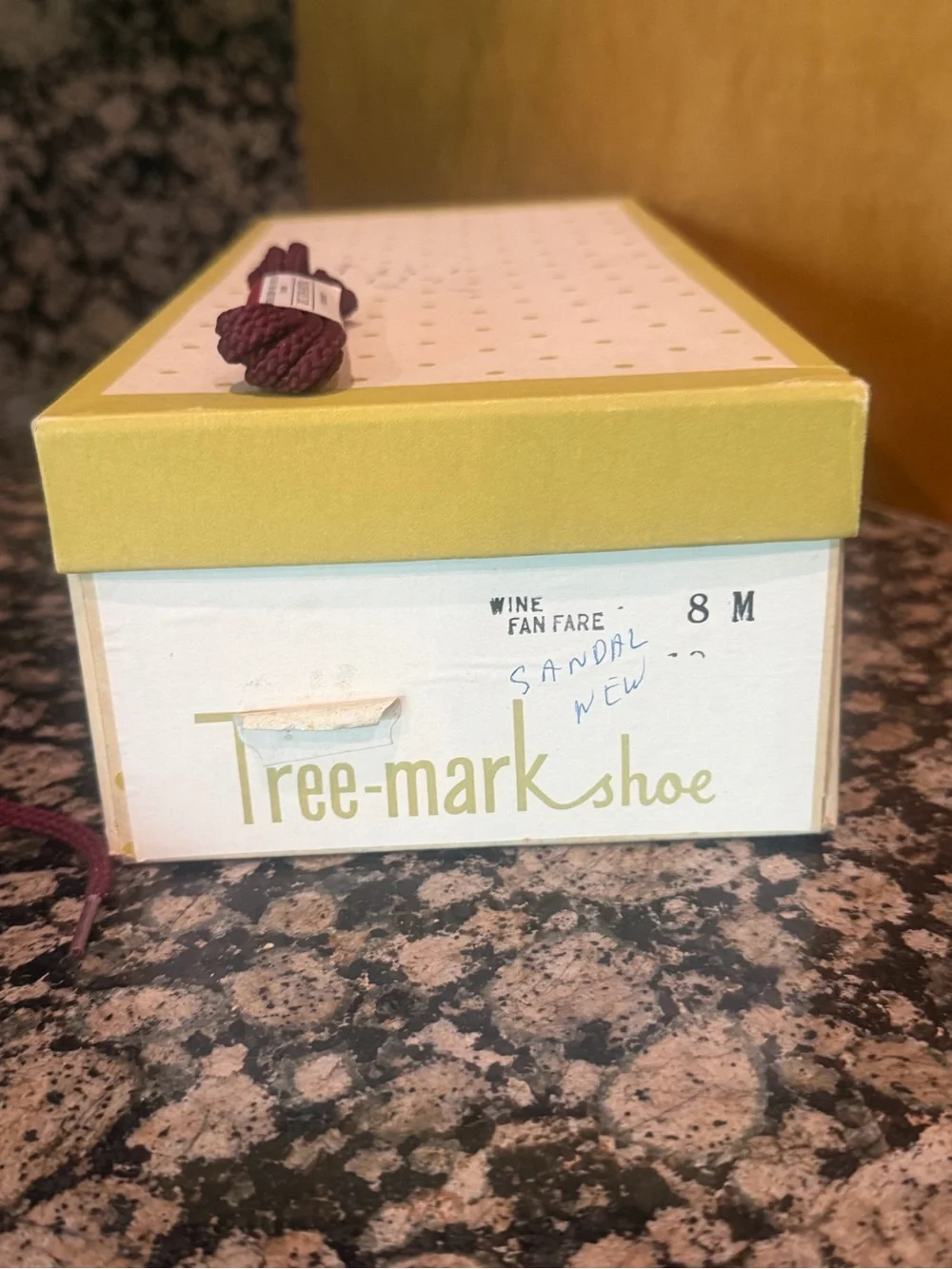 NIB Tree-Mark by Drew Women's Lace-Up Vintage Style Ankle Booties in Wine